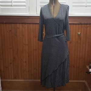 Gap faux wrap dress size S